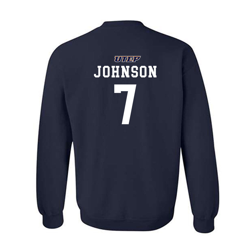 UTEP - NCAA Football : Kadarion Johnson - Shersey Sweatshirt