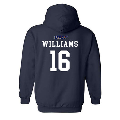 UTEP - NCAA Football : Tyler Williams Shersey Hooded Sweatshirt