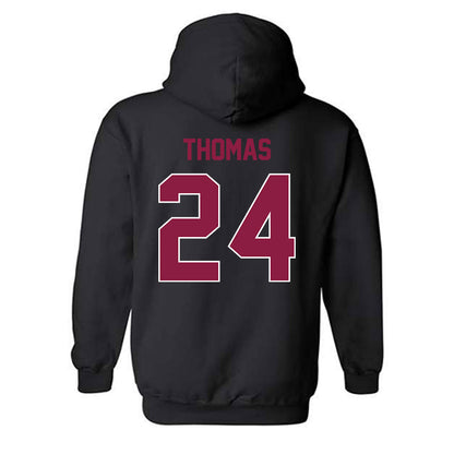 Virginia Tech - NCAA Football : Malachi Thomas - Hooded Sweatshirt Sports Shersey