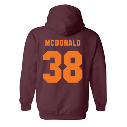 Virginia Tech - NCAA Football : Jayden McDonald - Hooded Sweatshirt Generic Shersey