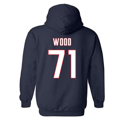 UConn - NCAA Men's Ice Hockey : Matthew Wood Hooded Sweatshirt
