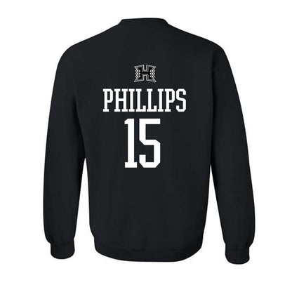 Hawaii - NCAA Women's Basketball : Daejah Phillips - Crewneck Sweatshirt Classic Shersey