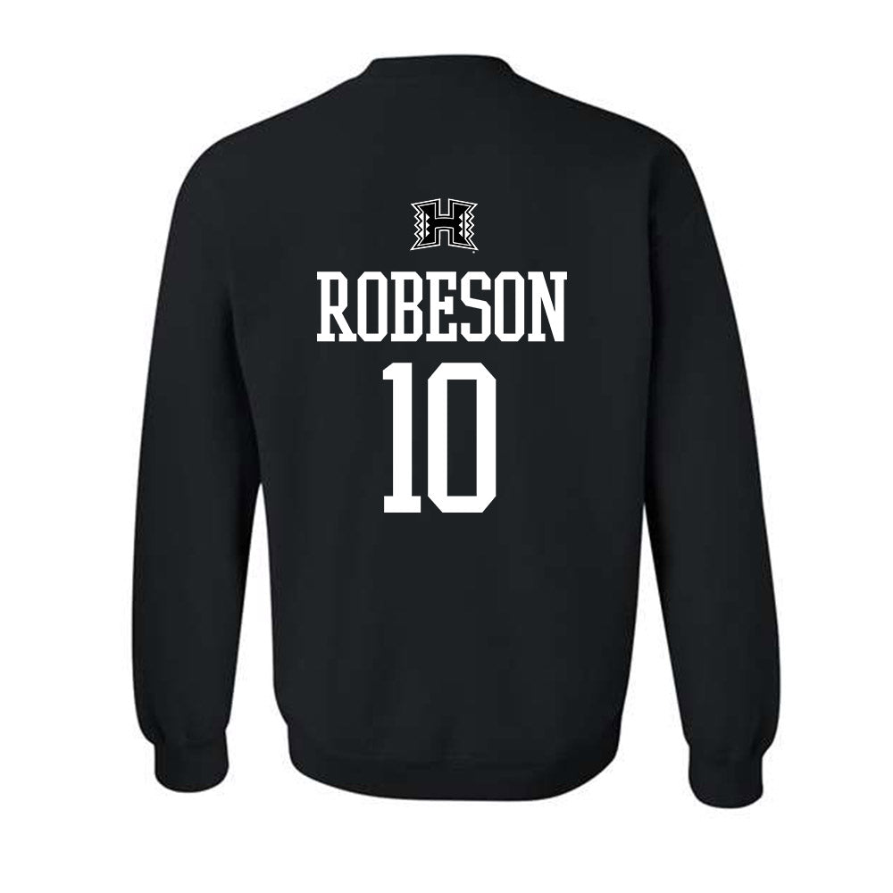 Hawaii - NCAA Men's Basketball : Logan Robeson - Crewneck Sweatshirt Classic Shersey