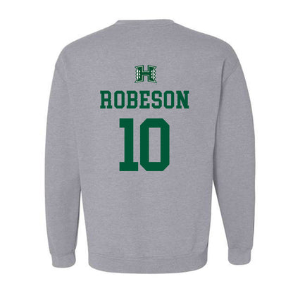 Hawaii - NCAA Men's Basketball : Logan Robeson - Crewneck Sweatshirt Classic Shersey