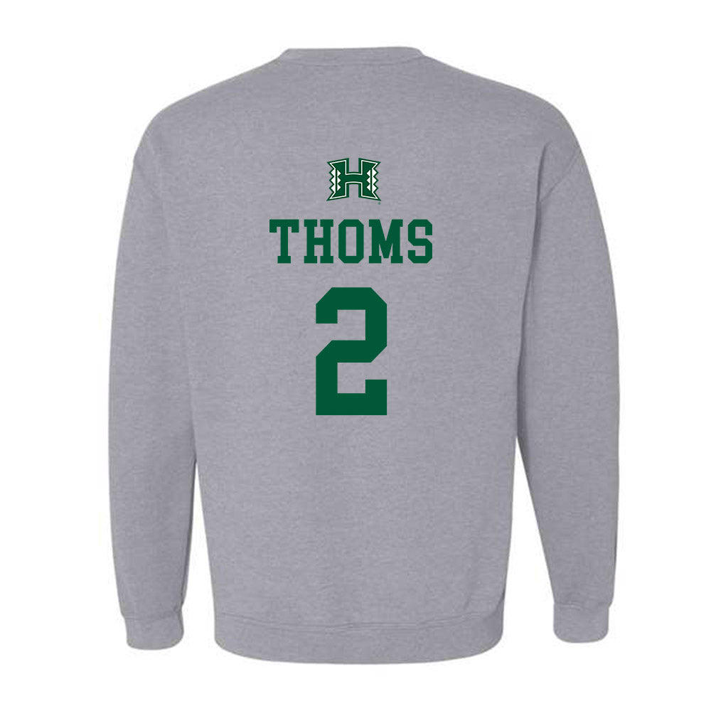 Hawaii - NCAA Women's Basketball : Ashley Thoms - Crewneck Sweatshirt Classic Shersey