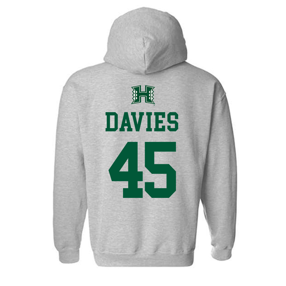 Hawaii - NCAA Women's Basketball : Olivia Davies - Hooded Sweatshirt Classic Shersey