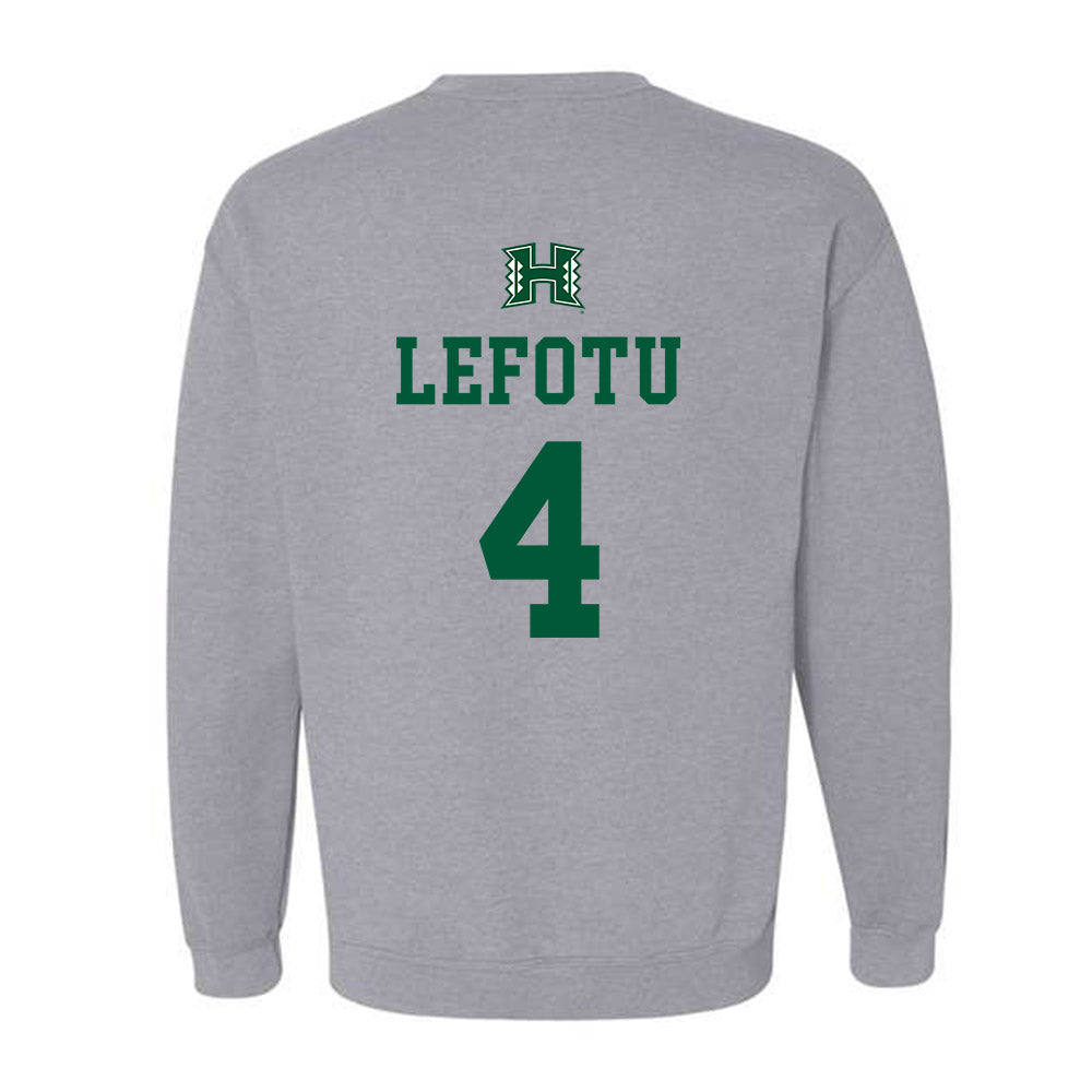 Hawaii - NCAA Women's Basketball : Jovi Lefotu - Crewneck Sweatshirt Classic Shersey