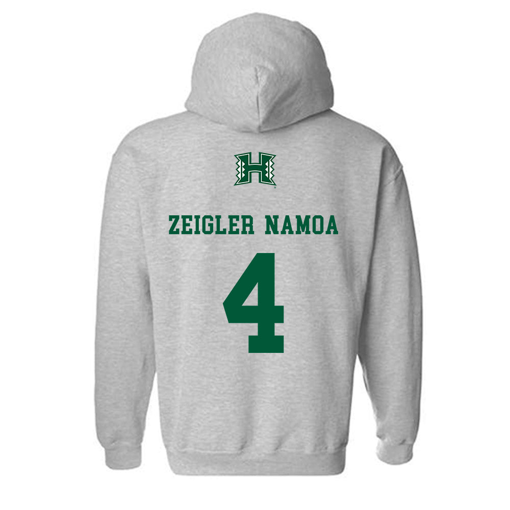 Hawaii - NCAA Baseball : Ben Zeigler-Namoa - Hooded Sweatshirt Classic Shersey
