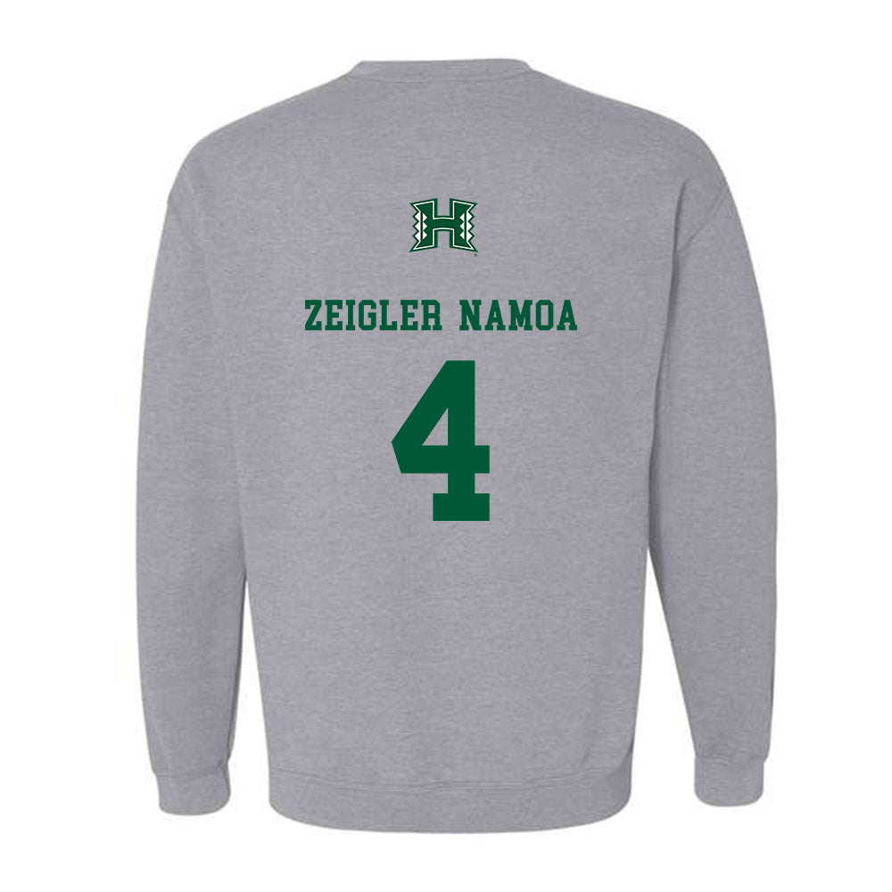 Hawaii - NCAA Baseball : Ben Zeigler-Namoa - Crewneck Sweatshirt Classic Shersey