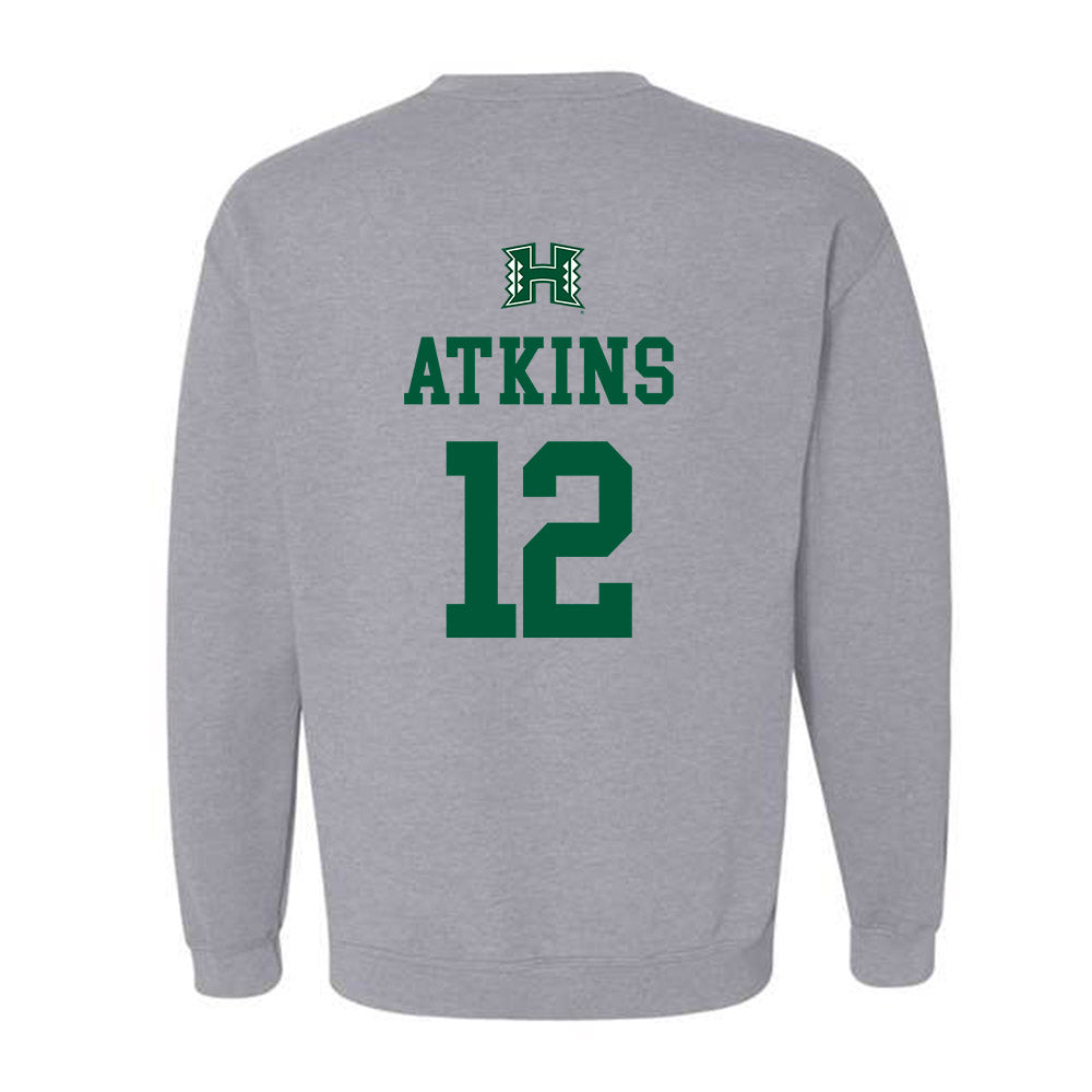 Hawaii - NCAA Baseball : Tai Atkins - Crewneck Sweatshirt Classic Shersey