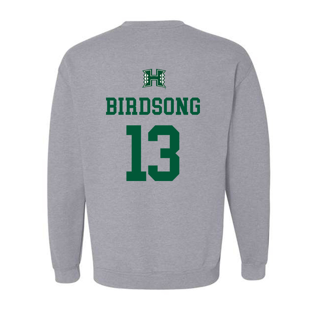 Hawaii - NCAA Women's Basketball : Hallie Birdsong - Crewneck Sweatshirt Classic Shersey