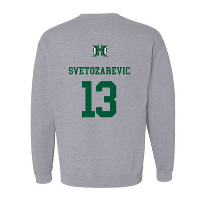 Hawaii - NCAA Men's Basketball : Matija Svetozarevic - Crewneck Sweatshirt Classic Shersey