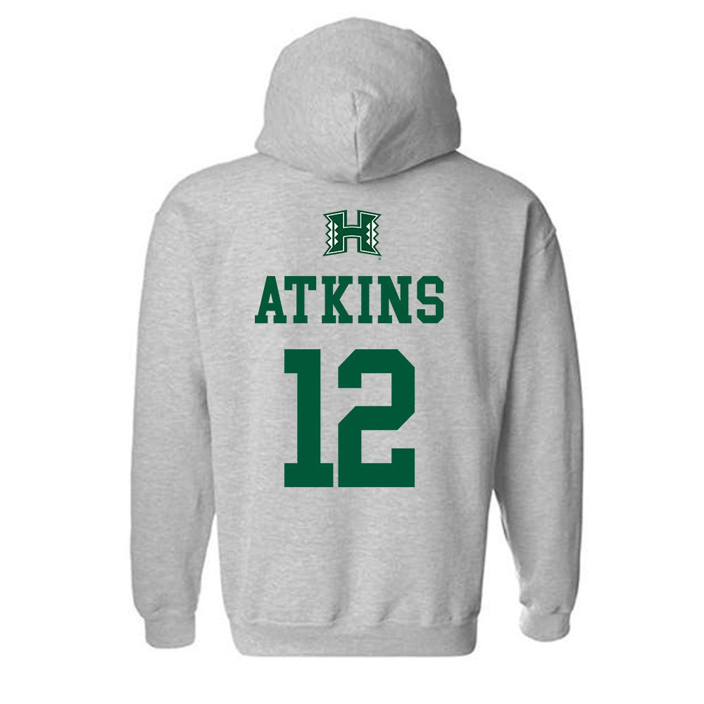 Hawaii - NCAA Baseball : Tai Atkins - Hooded Sweatshirt Classic Shersey