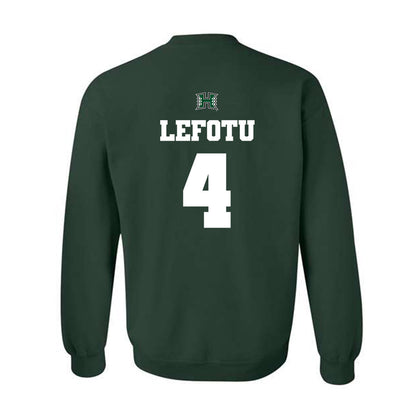 Hawaii - NCAA Women's Basketball : Jovi Lefotu - Crewneck Sweatshirt Classic Shersey