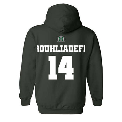 Hawaii - NCAA Men's Basketball : Harry Rouhliadeff - Hooded Sweatshirt Classic Shersey