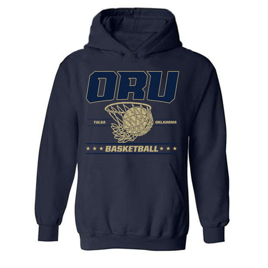 Oral Roberts - NCAA Men's Basketball : DeShang Weaver - Hooded Sweatshirt Sports Shersey