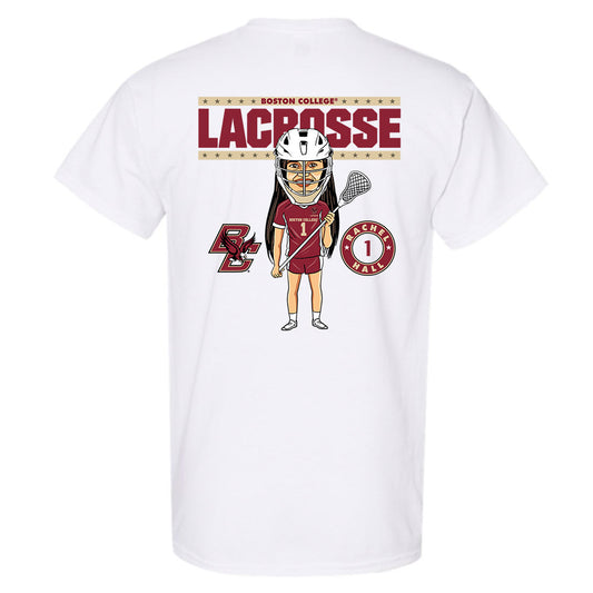 Boston College - NCAA Women's Lacrosse : Rachel Hall - On the Field - T-Shirt