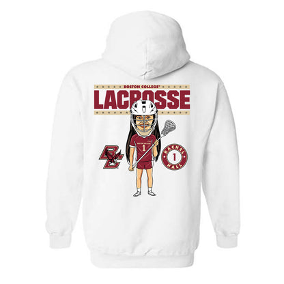 Boston College - NCAA Women's Lacrosse : Rachel Hall On the Field Hooded Sweatshirt