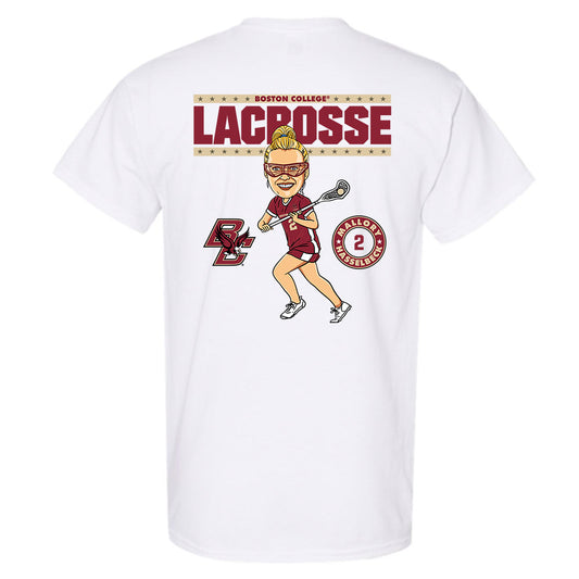 Boston College - NCAA Women's Lacrosse : Mallory Hasselbeck - On the Field - T-Shirt