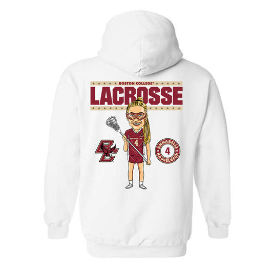 Boston College - NCAA Women's Lacrosse : Annabelle Hasselbeck - On the Field - Hooded Sweatshirt