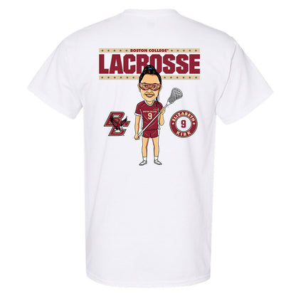Boston College - NCAA Women's Lacrosse : Elizabeth Kirk - On the Field - T-Shirt