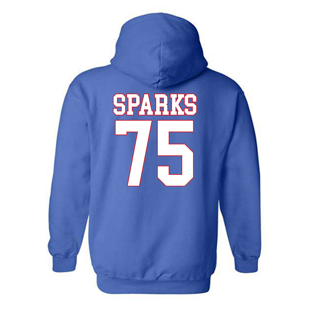 SMU - NCAA Football : Ben Sparks Hooded Sweatshirt