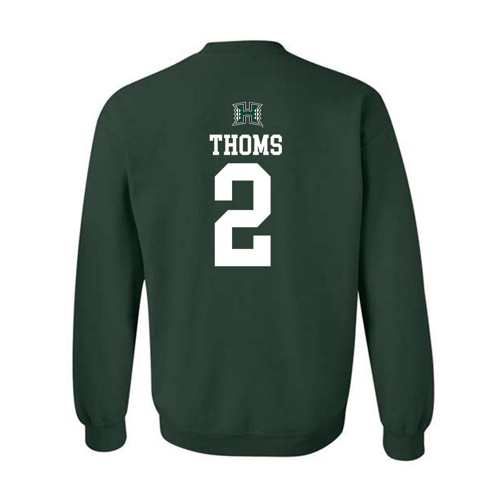 Hawaii - NCAA Women's Basketball : Ashley Thoms - Crewneck Sweatshirt Sports Shersey