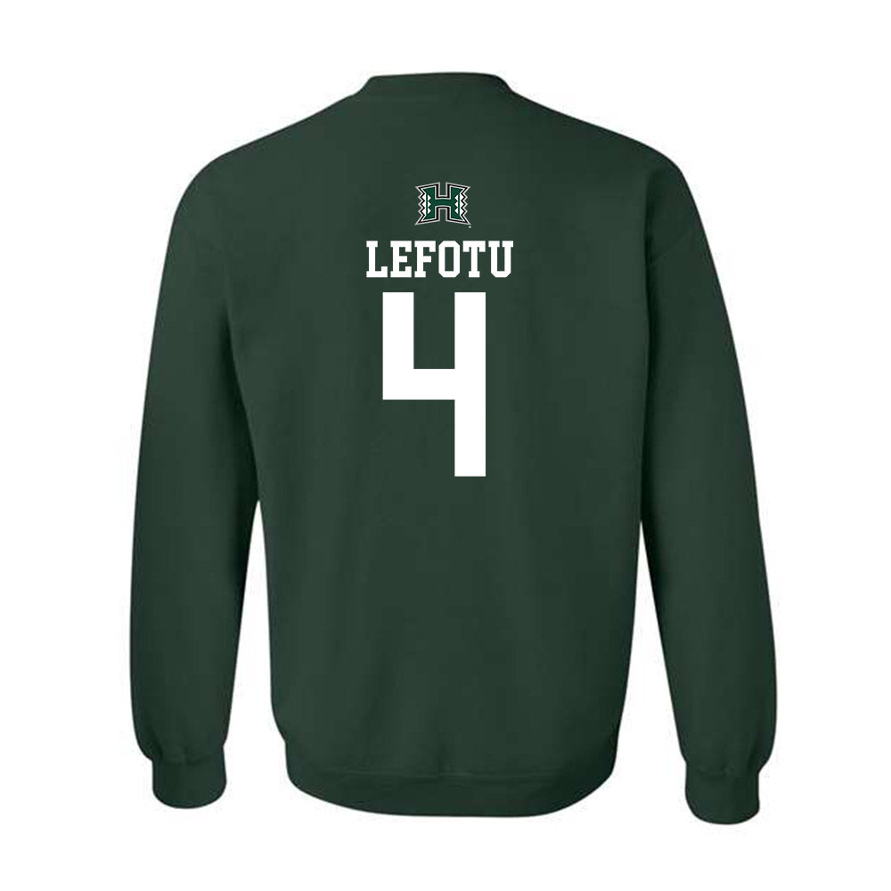 Hawaii - NCAA Women's Basketball : Jovi Lefotu - Crewneck Sweatshirt Sports Shersey