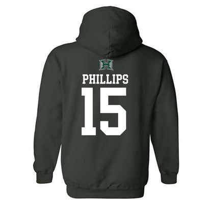 Hawaii - NCAA Women's Basketball : Daejah Phillips - Hooded Sweatshirt Sports Shersey