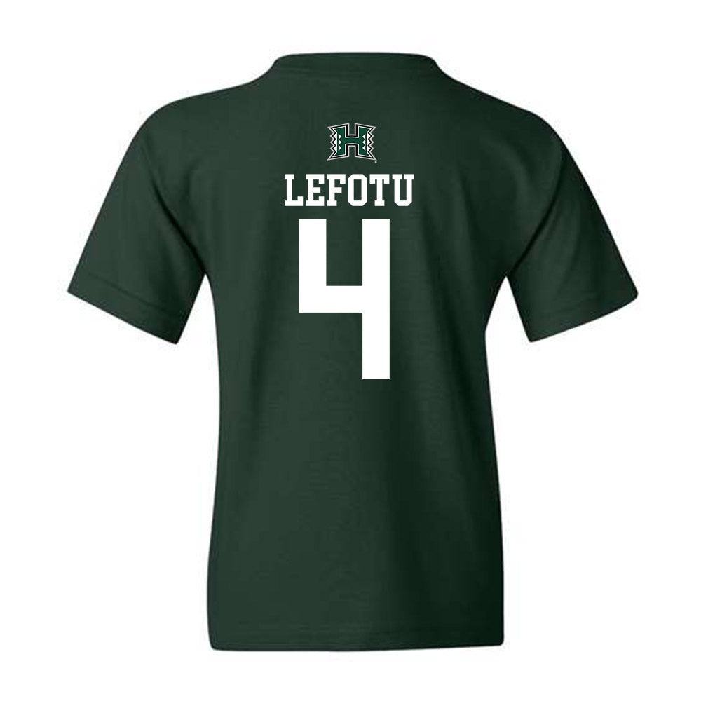 Hawaii - NCAA Women's Basketball : Jovi Lefotu - Youth T-Shirt Sports Shersey