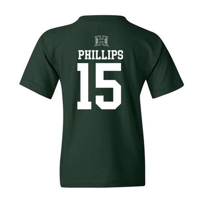 Hawaii - NCAA Women's Basketball : Daejah Phillips - Youth T-Shirt Sports Shersey