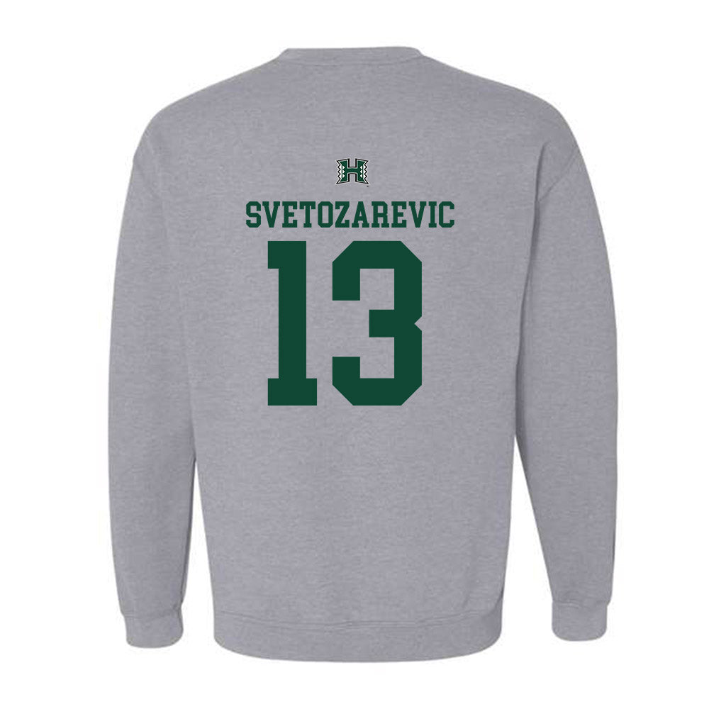 Hawaii - NCAA Men's Basketball : Matija Svetozarevic - Crewneck Sweatshirt Sports Shersey