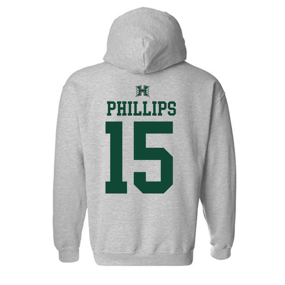 Hawaii - NCAA Women's Basketball : Daejah Phillips - Hooded Sweatshirt Sports Shersey