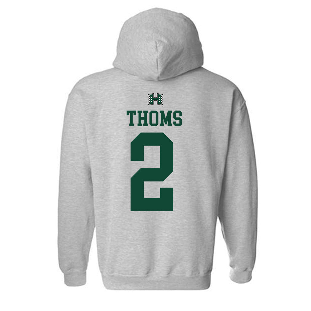 Hawaii - NCAA Women's Basketball : Ashley Thoms - Hooded Sweatshirt Sports Shersey