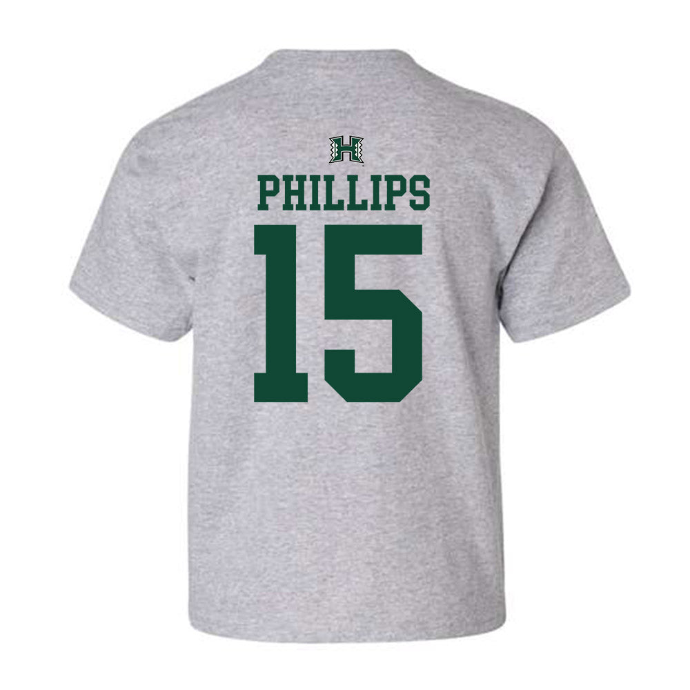 Hawaii - NCAA Women's Basketball : Daejah Phillips - Youth T-Shirt Sports Shersey