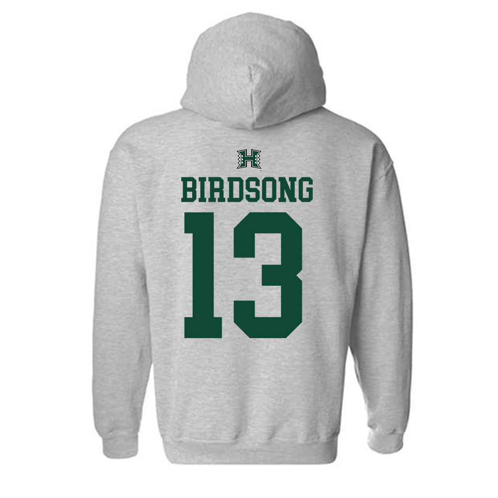 Hawaii - NCAA Women's Basketball : Hallie Birdsong - Hooded Sweatshirt Sports Shersey