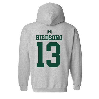 Hawaii - NCAA Women's Basketball : Hallie Birdsong - Hooded Sweatshirt Sports Shersey