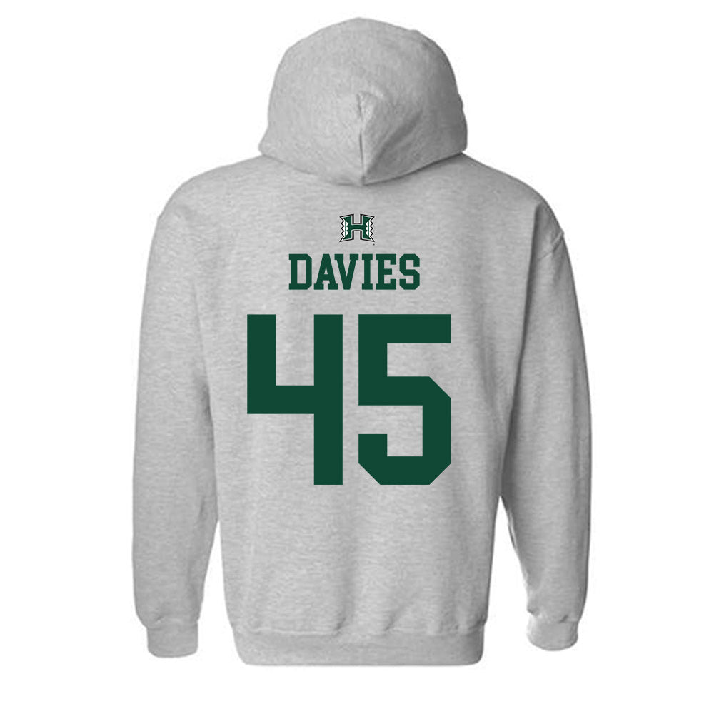 Hawaii - NCAA Women's Basketball : Olivia Davies - Hooded Sweatshirt Sports Shersey