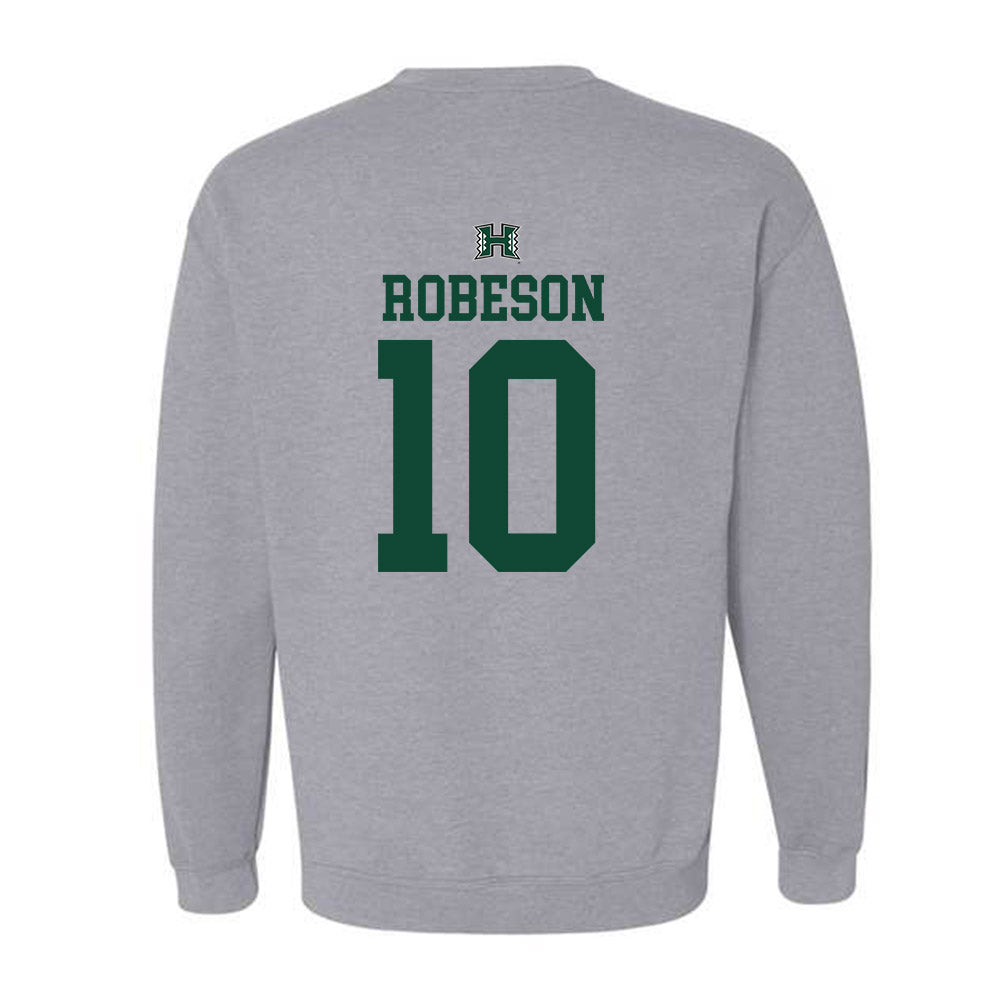 Hawaii - NCAA Men's Basketball : Logan Robeson - Crewneck Sweatshirt Sports Shersey