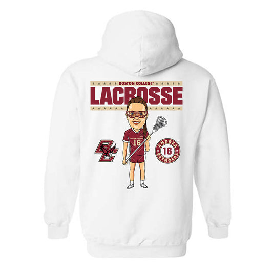 Boston College - NCAA Women's Lacrosse : Andrea Reynolds On the Field Hooded Sweatshirt