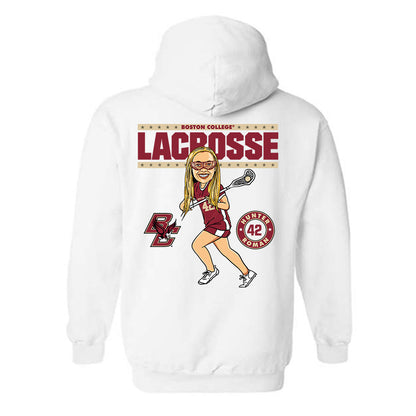 Boston College - NCAA Women's Lacrosse : Hunter Roman On the Field Hooded Sweatshirt