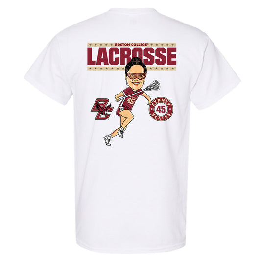 Boston College - NCAA Women's Lacrosse : Sydney Scales - On the Field - T-Shirt