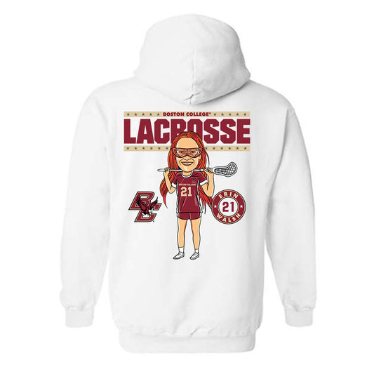 Boston College - NCAA Women's Lacrosse : Erin Walsh On the Field Hooded Sweatshirt