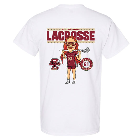 Boston College - NCAA Women's Lacrosse : Erin Walsh - On the Field - T-Shirt