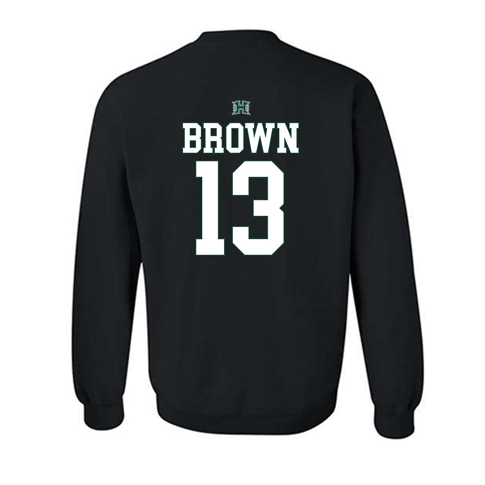 Hawaii - NCAA Football : Caleb Brown - Sweatshirt