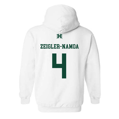 Hawaii - NCAA Baseball : Ben Zeigler-Namoa - Hooded Sweatshirt Sports Shersey