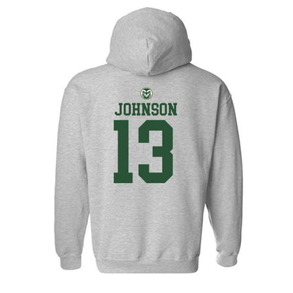 Colorado State - NCAA Men's Basketball : Javonte Johnson - Hooded Sweatshirt Classic Shersey