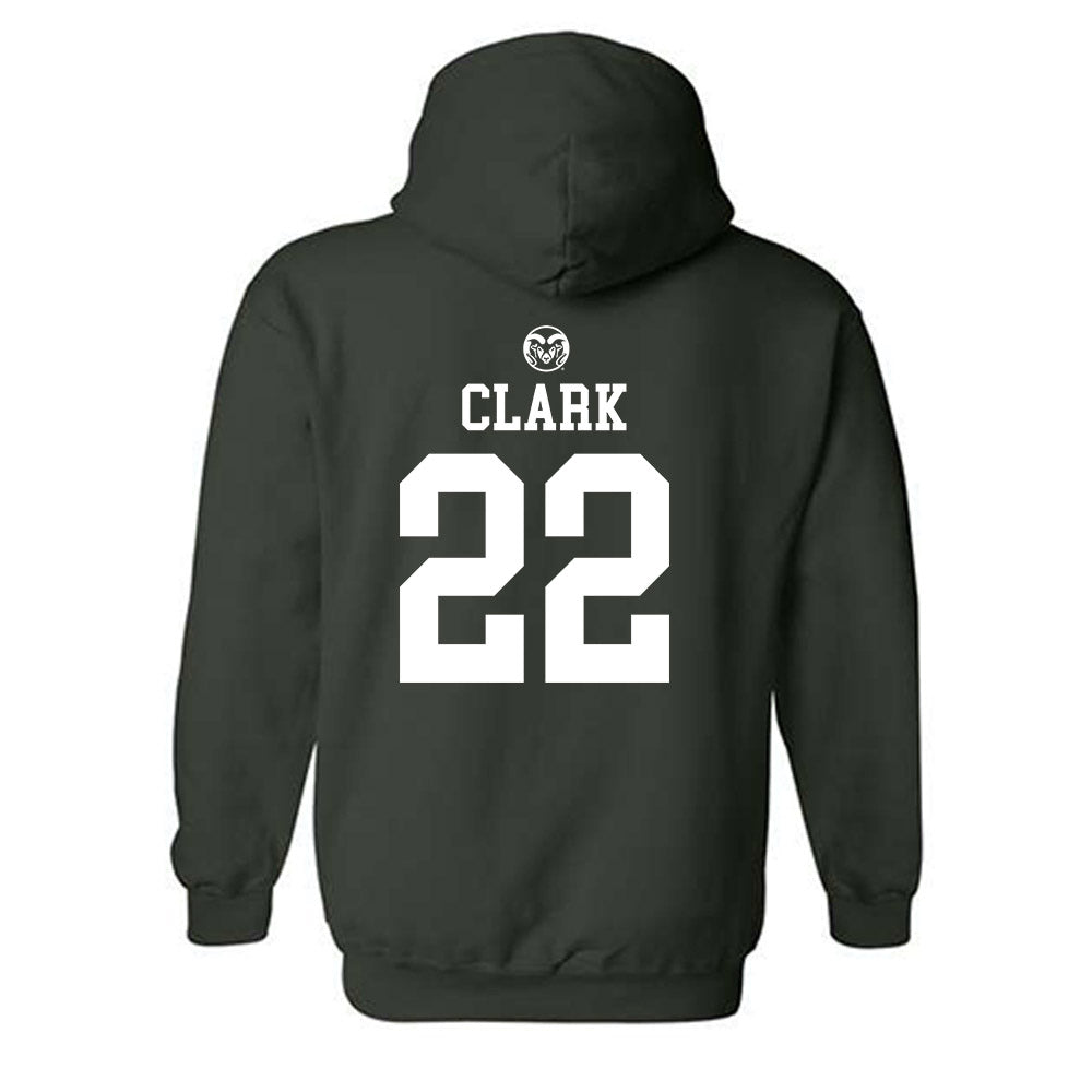 Colorado State - NCAA Women's Basketball : Cali Clark - Hooded Sweatshirt Sports Shersey