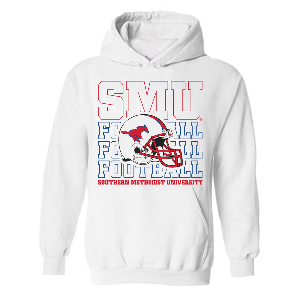SMU - NCAA Football : Jack Laphen - Hooded Sweatshirt Sports Shersey