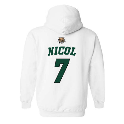 Ohio - NCAA Men's Basketball : Ben Nicol - Hooded Sweatshirt Sports Shersey